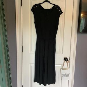 Lauren Ralph Lauren Stylish Black Jumpsuit with Button Details